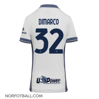 Billige Fotballdrakt Inter Milan Federico Dimarco #32 Replika Bortedrakt Dame 2024-25 Kortermet